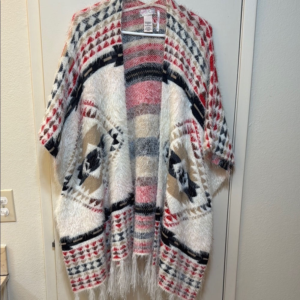 Free People Multicolor Patterned Kimono